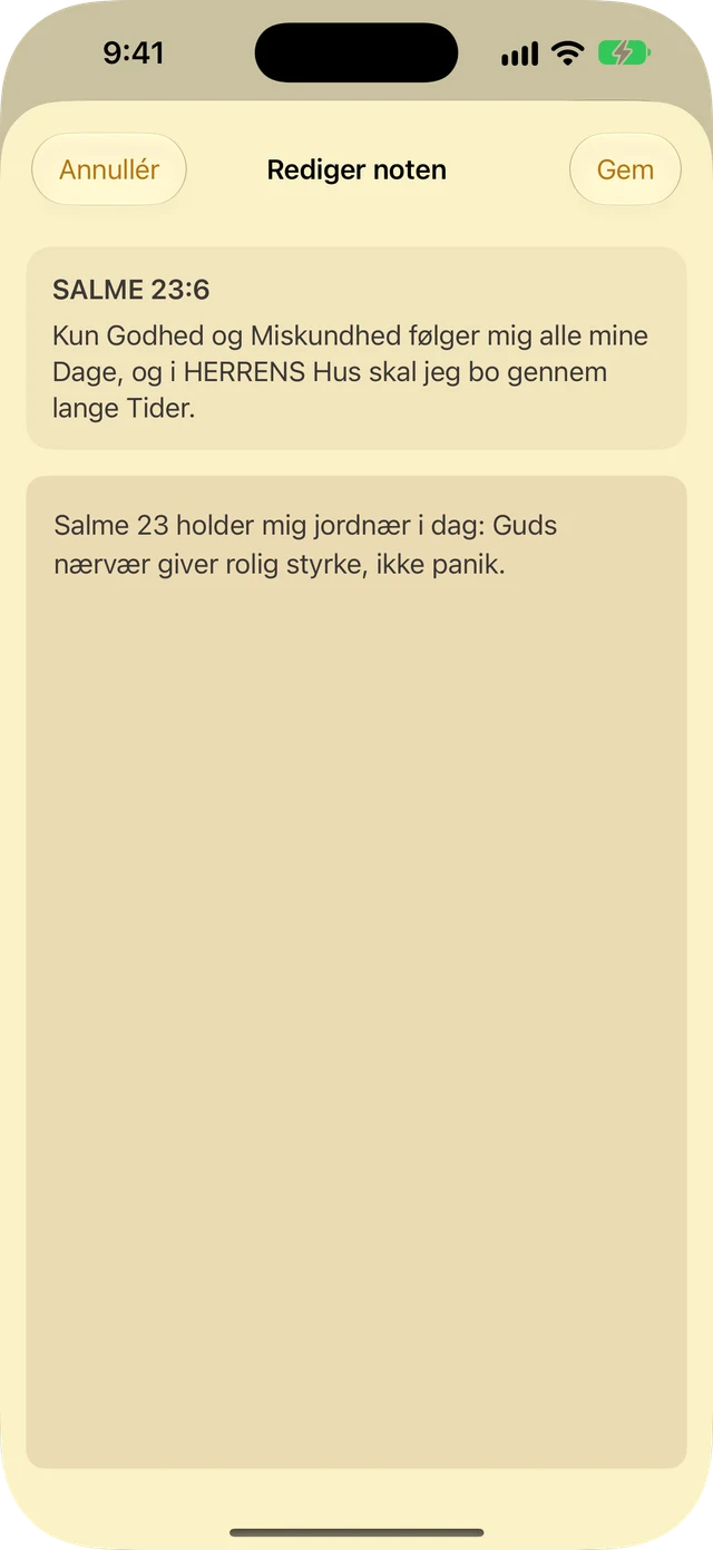 Noter og markeringer