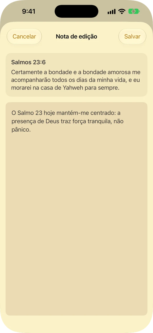 Notas e realces