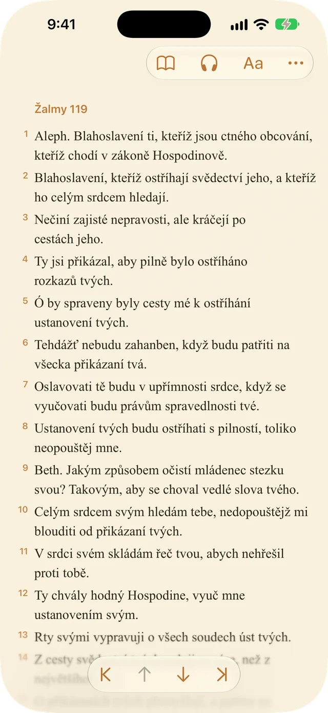 Nastavení čtečky