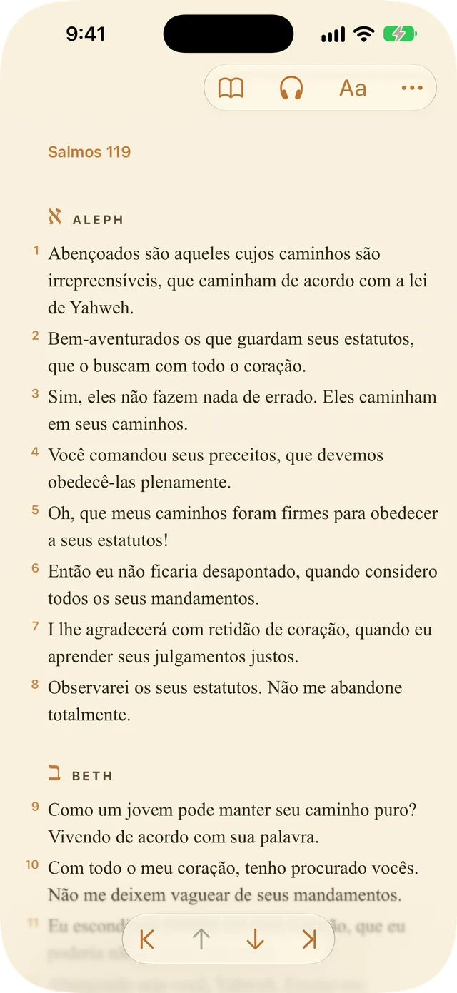 Definições do leitor