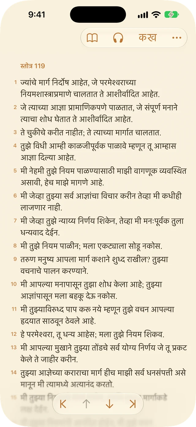 रीडर सेटिंग्ज