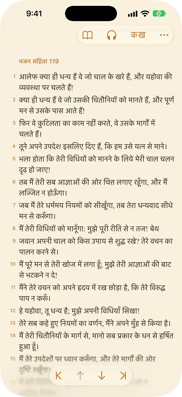 रीडर सेटिंग्स