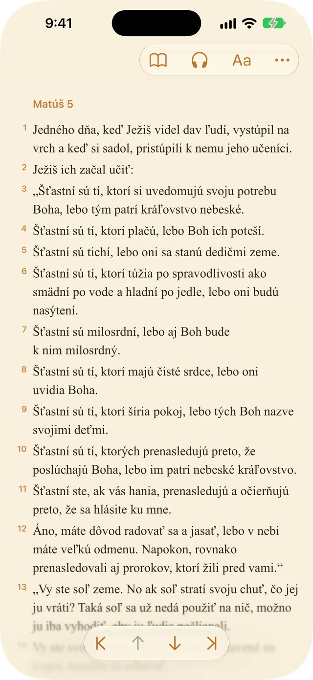Nastavenia čítačky