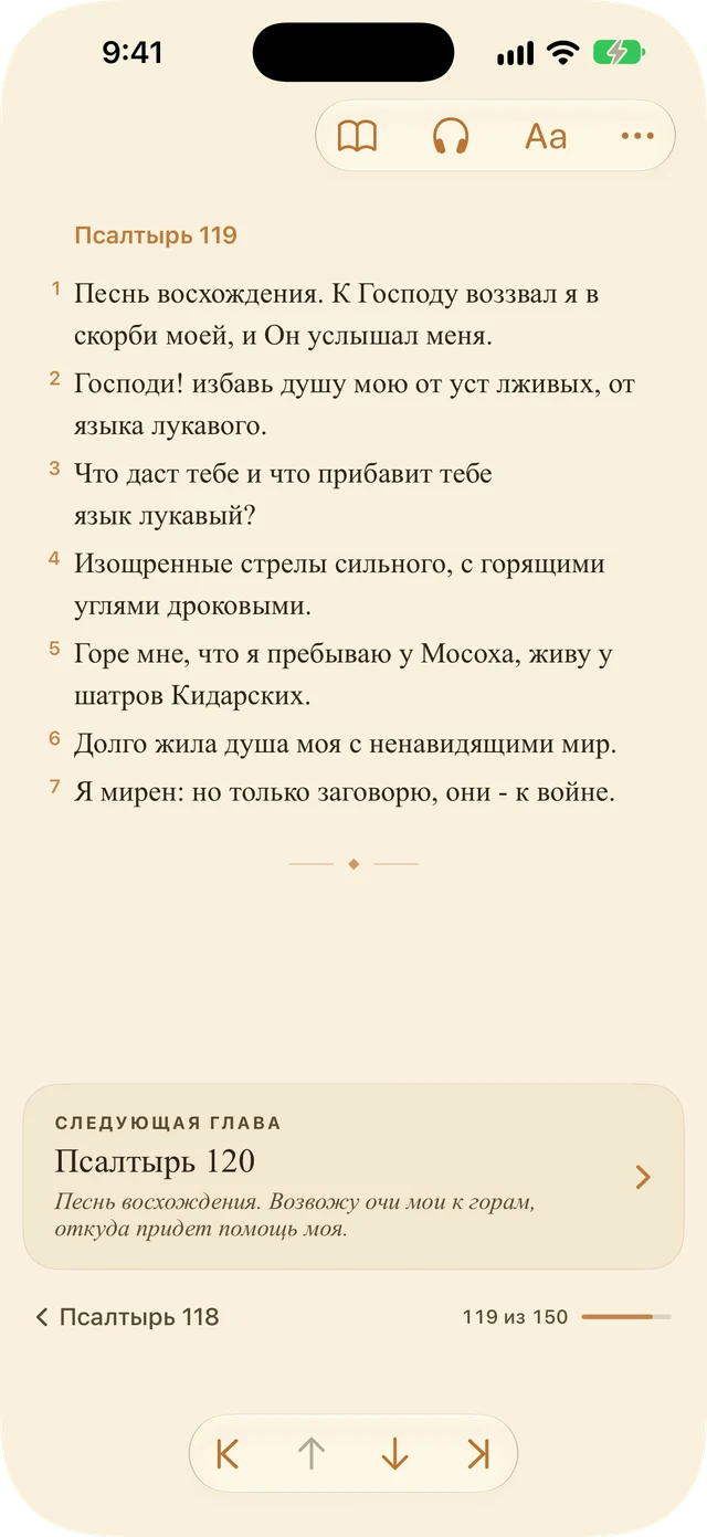 Настройки ридера