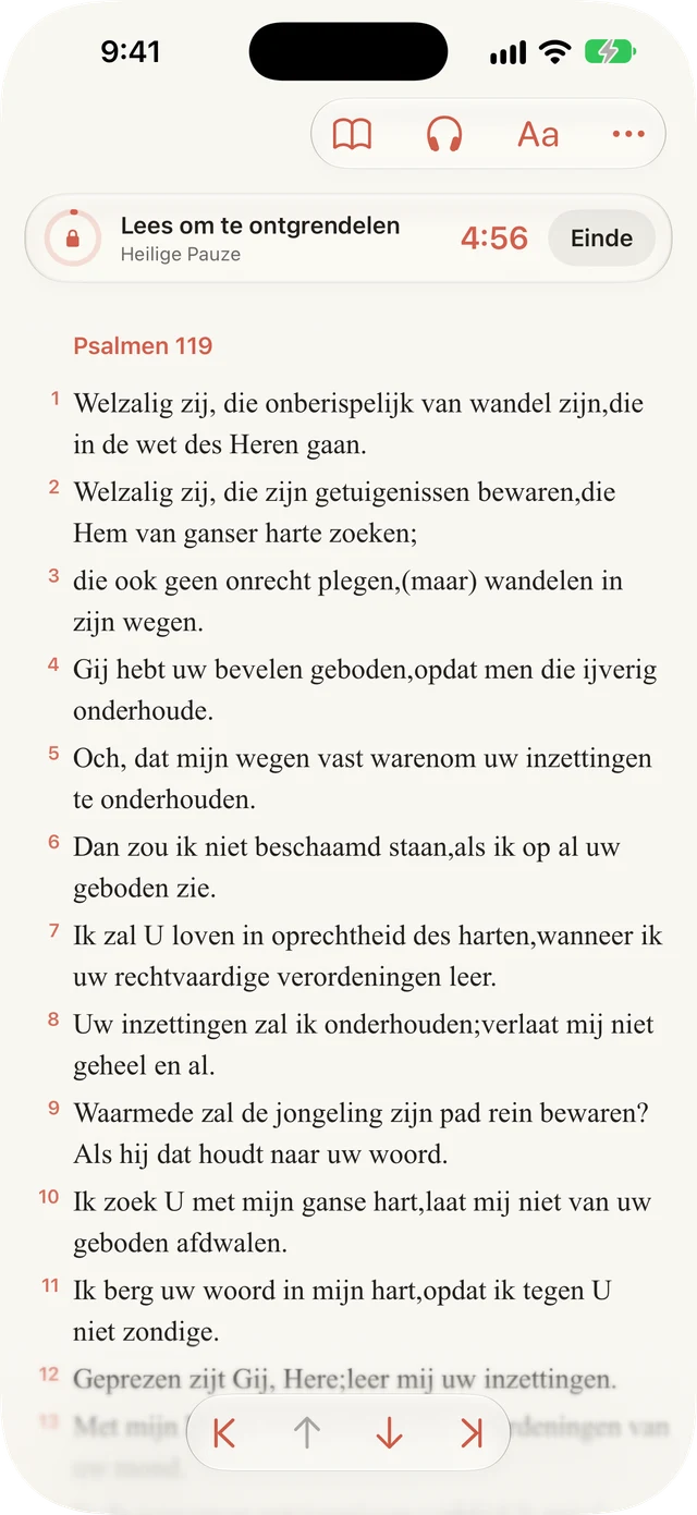 Blokkeer afleidingen tijdens het lezen.