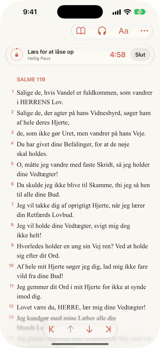 Bloker distraktioner under læsning.