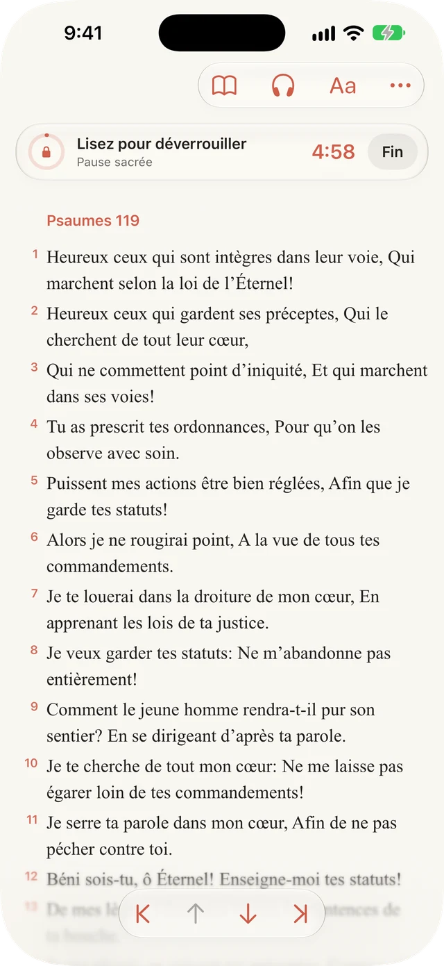 Bloquez les distractions pendant la lecture.