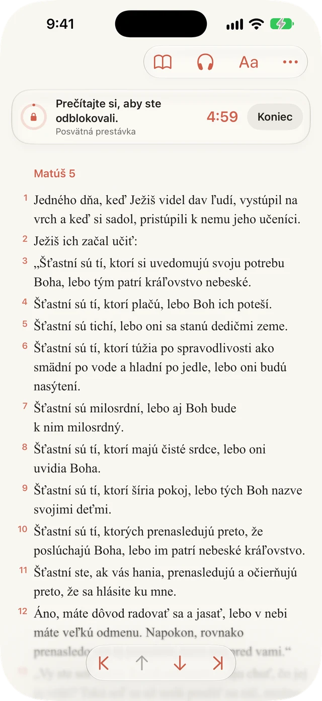 Blokujte rozptýlenie počas čítania.