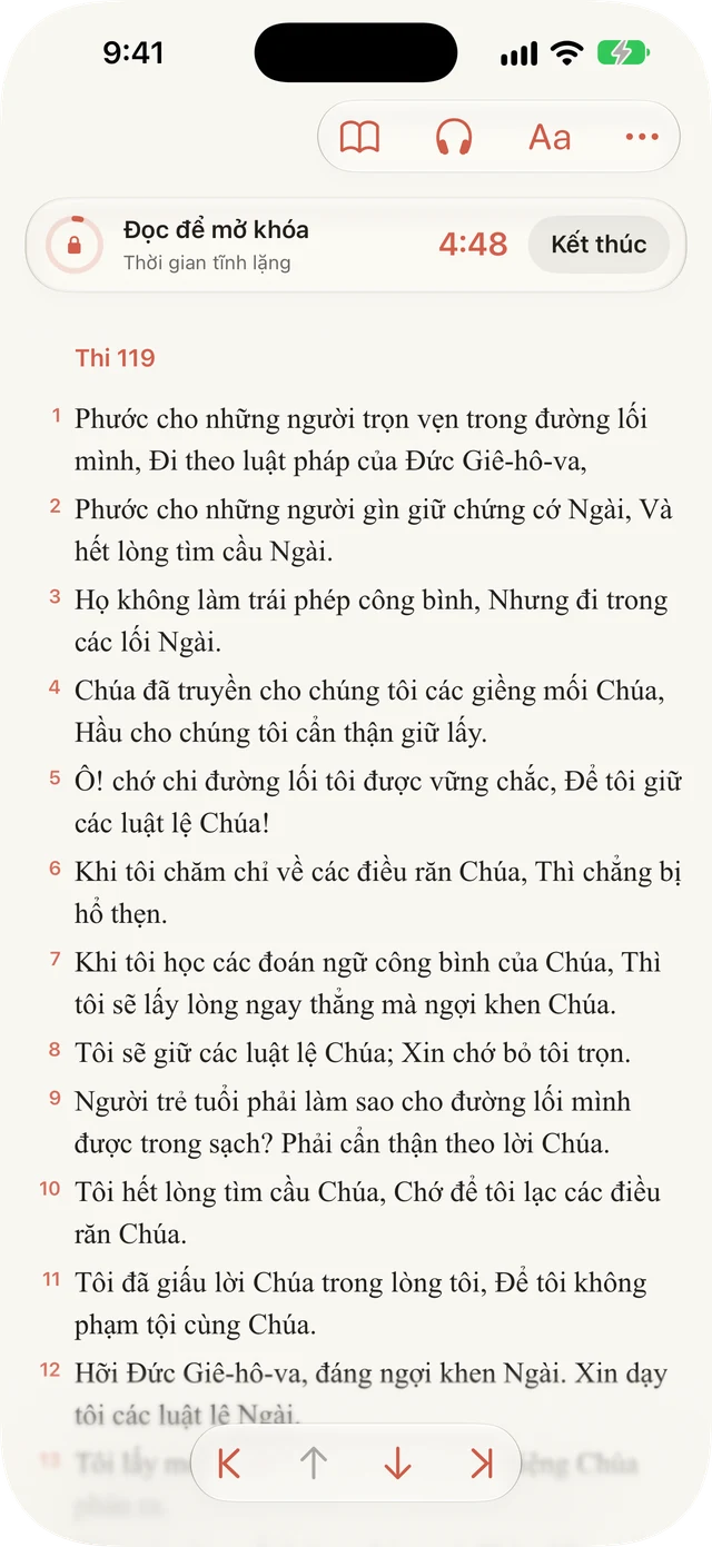 Chặn sự xao nhãng khi đang đọc.