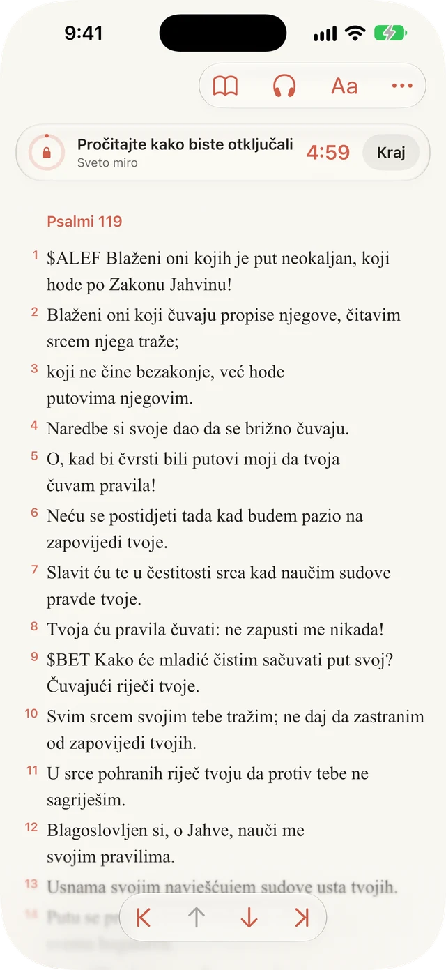 Blokirajte ometanja tijekom čitanja.
