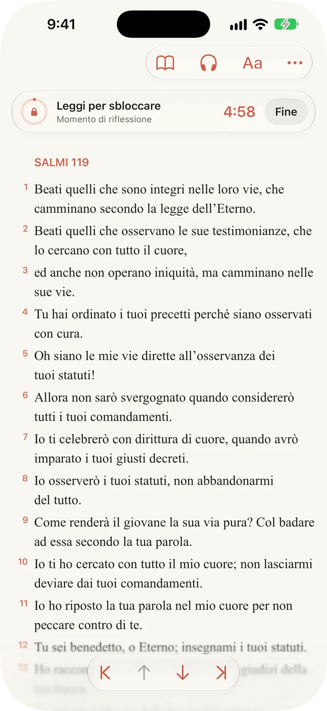 Blocca le distrazioni durante la lettura.