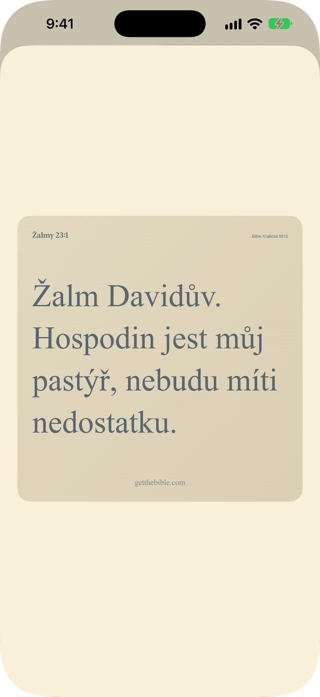 Sdílejte verše, poznámky a modlitby.