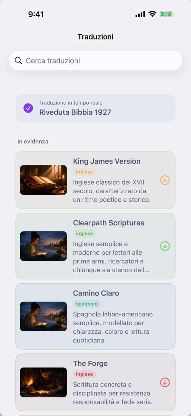 Sei traduzioni originali